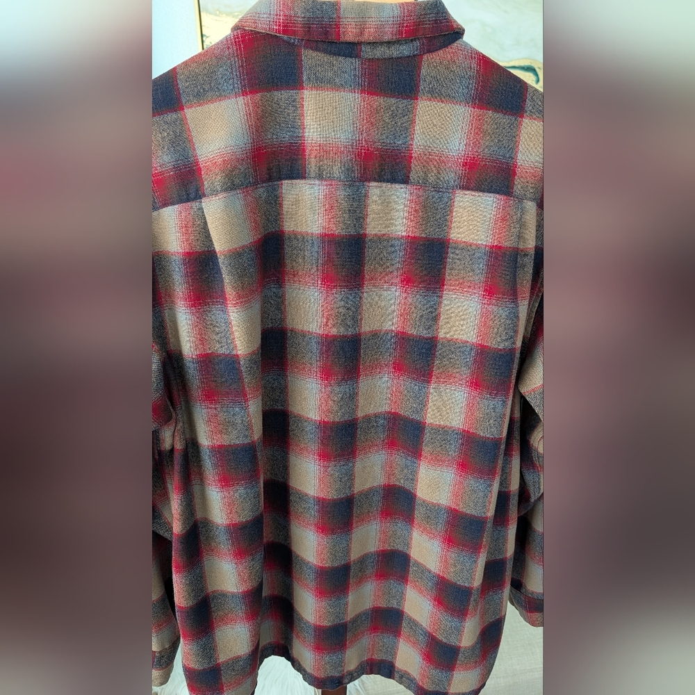 Pendleton Men Wool Board Plaid Button-Down Flanne… - image 6